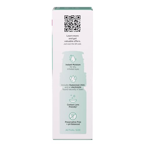 BLINK BOOST PRESERVATIVE-FREE LUBRICATING EYE DROPS, MOISTURIZING & SOOTHING FOR MILD DRY EYES, WITH HYALURONATE, HYDRATING RELIEF INSTANT COMFORT THROUGHOUT THE DAY, CONTACT LENS FRIENDLY, 0.34 FL OZ