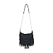 Faux Suede Large Bohemian Fringed Crossbody Purse