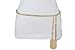 TFJ Women Fashion Metal Chain Belt Hip High Waist Fringes Tassel Gold Size M L