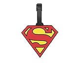 CellDesigns Cartoon Luggage Tag Suitcase ID Tag with Adjustable Strap(Superman Symbol)