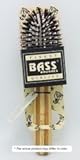 Brush - Purse Size Oval Cushion 100% Wild Boar/White Nylon Bristles Light Wood Handle Bass Brushes 1 Brush