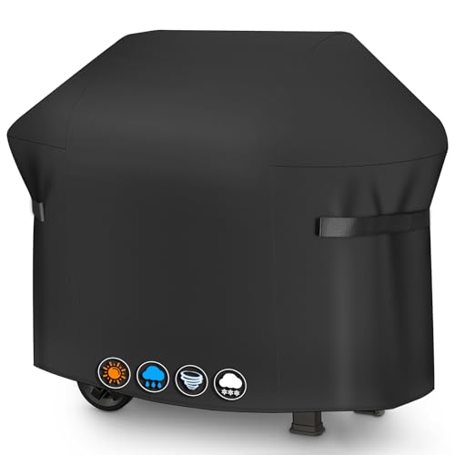 Sonharlar Grillabdeckung Wetterfest 132 cm - 7106 Grillabdeckungen für Weber Spirit 300 Serie, PU abdeckhaube für Weber Spirit E310, E315, E330 and Sp