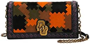 Bottega Veneta Knot Chain Clutch Bag in Puzzle Patchwork Made in Italy