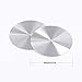 2.36 Inch Diameter Car Cup Holder Insert Coaster, 304 Stainless Steel Oval Tough Cup Mat Sticker-ons Cover Trim