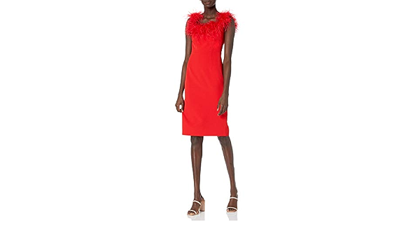 MILLY Women's Cady Feather Bodice Dress 