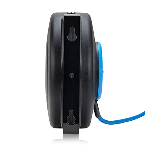 CopperPeak 50 ft Retractable Extension Cord Reel Ceiling or Wall