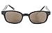 Pacific Coast Original KD's Biker Sunglasses (Black Frame/Dark Brown Lens)