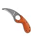 CRKT Bear Claw E.R. Fixed Blade Knife with Sheath: Orange Handle Emergency Rescue, Serrated Blade with Blunt Tip, Positive Sheath Lock, Molded Handle, Belt Slots or Pocket Clip 2510ER
