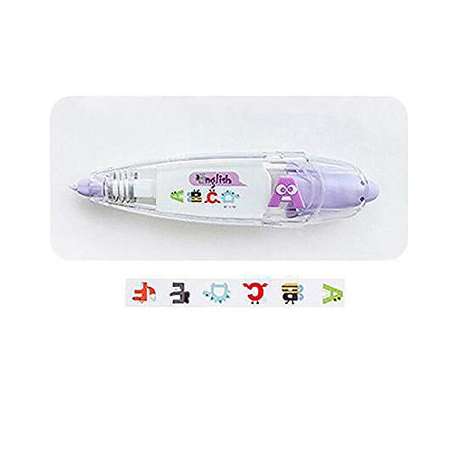 SUPERTOOL Decorative Correction Tape Pen, Cute, Vivid Design Patterns,Letter,for DIY/School/Decoration (1 Pcs)