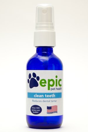 Clean Teeth - Natural, Electrolyte, Odorless Pet Supplement That Reduces Tartar, Bad Breath and Promotes Healthy Teeth, Made in USA (Spray, 2 Ounce)