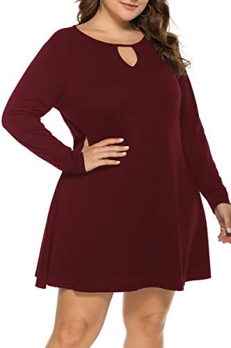 long sleeve plus size dresses