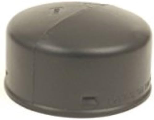 4" Poly Snap Drain Tube End Cap - Black - Polyethylene