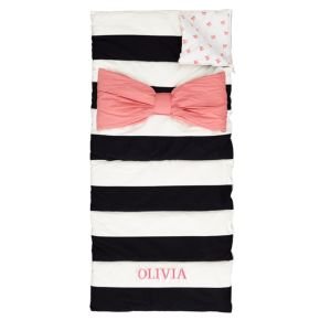 Amazon Com Pillow Shams Personalized Pink Candy Bow Stripe