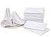 Lukeville Luxury Linen Cloth Napkins Set of 12 Cotton Dinner Napkins 12 X 12 inches Cloth Napkin 100% Cotton Comfortable Dinner Napkins - White Solid Napkins