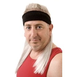 Mullet On The GoMullet On The Go - The Silverfox Mullet Headband Wig, One Size