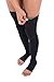 Jomi Compression Thigh High Stockings Collection, 20-30mmHg Surgical Weight Open Toe 241 (Medium, Black)