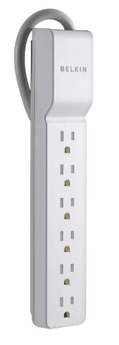 Belkin 6-Outlet Home/Office Surge Protector (4 Feet)4 Feet
