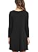 AM CLOTHES Womens Long Sleeve Casual Swing T Shirt Dresses With Pockets