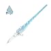No.2 Warehouse Blue Sand Handmade Glass Style Signature Pen Elegant Crystal dip sign Pen + a Piece of Clean Cloth