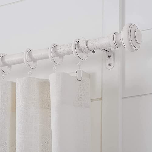 MODE Farmhouse Collection Single Curtain Rod Set with Porch Doorknob