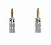Banana Plugs,24k 8pcs Gold Plated Speaker Banana Plugs for Speaker Cable GHWL