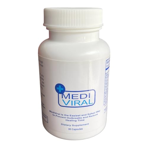 Mediviral Extra Strength Cold Sore & Fever Blister Relief Supplement – 30-Day Supply