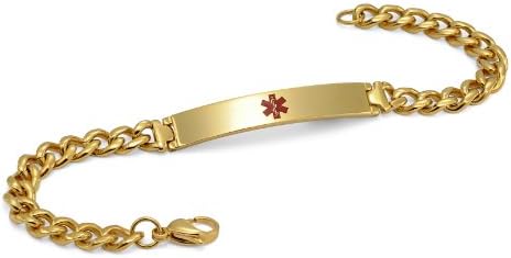 Gold Plated Bracelet - Medical ID (7)