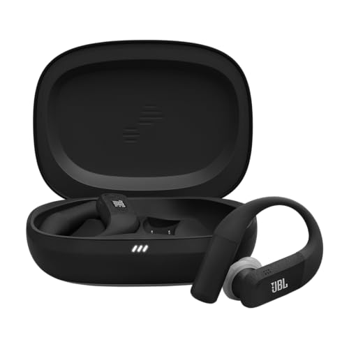 JBL Endurance Peak 4 Kabellose Sport-Ohrhörer mit Bluetooth, Schwarz/Grau