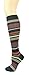 Women's Soft Knee High Socks,Casual Stripes, Multi Color Value 6 Pack (Stripe2-6pk)