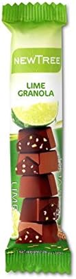 NEWTREE 26259 1.06 oz. Lime Granola Milk Chocolate Snack Bar-Pack of 6