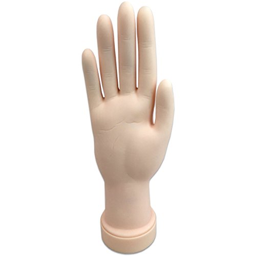 Beauticom Soft Flexible Mannequin Nail Training Hand Display Tool