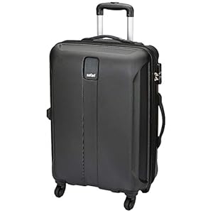 Safari Polycarbonate Soft 59 Cms Suitcase(Thorsharpanti554Wblk_Black)