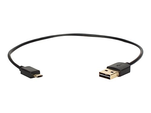QVS QP2218R1 USB Cable - 1 ' - 5 Pin Micro-USB Type B (M) To 4 Pin USB Type A (M), Black