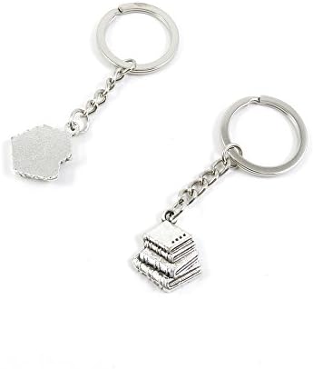 20 Pieces Keyring Key Ring Q4EP9 Books Keychain Automotive Car Door Key Tags Findings Charms Chains