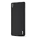 J&D Case Compatible for Xperia XA Ultra Case, [Drop Protection] [Slim Cushion] Shock Resistant Protective TPU Slim Case for Sony Xperia XA Ultra Bumper Case - Black