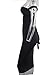 GOBLES Women's Sexy Off The Shoulder Bandage Sleeveless Midi Club Dress (Black, S)