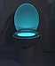 Toilet Bowl Light, Universal Motion-Activated Light, LED GO-and-Glow nightlight, 8 Color Options and Color Rotate Mode for Nighttime Trips to Bathroom by Delamu