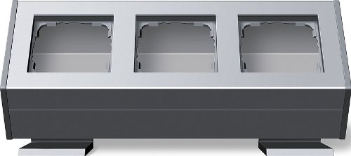 Gira Profil 55 119326 Wall Socket Plate 3-Way Aluminium