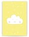 3x baby nursery decor wall prints - set 3 baby designs - moon, cloud, star, nursery art, nursery decor, baby kids room, wall art, 8x12, unframed