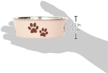 Loving Pets Stainless Steel Bella Dog Bowl Non-Slip Dishwasher Safe & Bacteria Resistant Metallic Pet Dish, Paparazzi Pink - Image 4