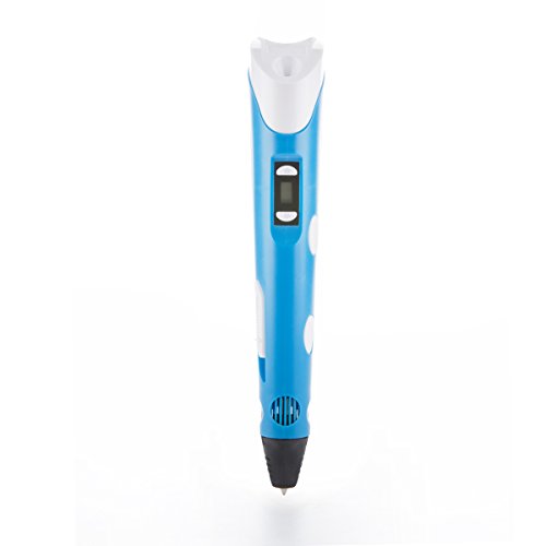 Intelligent 3D Printing Pen with OLED Display for Doodling, Art and Craft Making (3D Printing Pen, blue, 1)