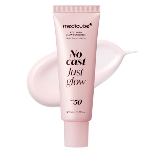 medicube Sunscreen No Cast Just Glow Collagen | SPF 50 Broad S... 31XVYoXgPdL