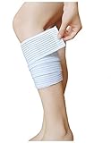 Dazcos Elasticity Thigh Knee Bandage Sport Pads Boruto Sarada Cosplay Costume (White_5 feet)