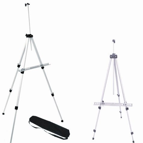 AmzdealÂ® Adjustable 5ft Lightweight Aluminum Artist Sketching Painting Display Easel Portable Tripod Holder Stand + Carrying Bag (Black)