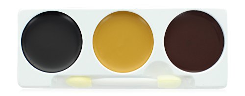 Mehron Makeup Tri-Color Character Makeup Palette, Bruise - 0.7oz (20g)