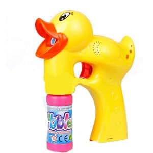 Amazon.com: Yellow Duck Light Up Bubble Gun Blower - 2 Bottles of