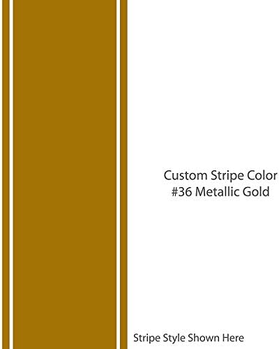 1060 graphics The Dale 14" inch Wide Custom Racing Stripes - Metallic Gold - Universal fit - car Truck auto Vehicle Hood Van Race Motorcycle Bike Mustang Dodge Ford Chevy Vinyl Strip Decal