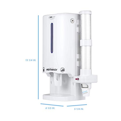 Manual Mouthwash Dispenser (White) for GotFreshBreath AlcoholFree