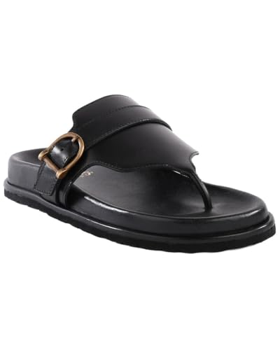 Seychelles Women's Santa Cruz Leather Sandal, Black, 10