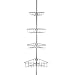 AMG Corner Tension Adjustable Bathroom Storage Shower Caddy, Chrome, by and Enchante Accessories, CC100003 CHR